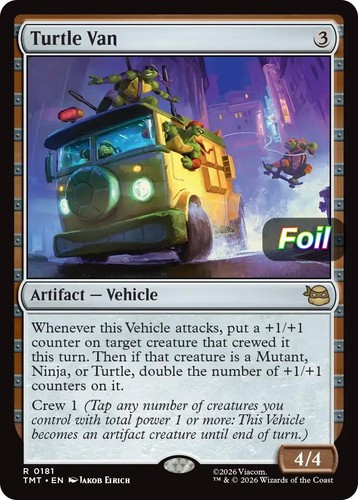 Turtle van rare foil 181 - van, en